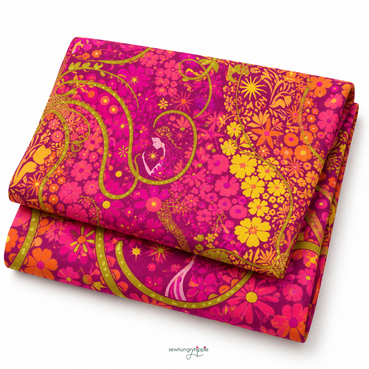 Alison Glass Puerto Bloom 108" Wideback Cotton Quilt Backing