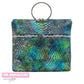 Arlo bag made from Majestic Ocean Serpent Vinyl, teal gold serpent scale