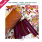 Art Gallery Floral & Quilted Vinyl Bundle – Cotton Poplin, Cinnamon Pre-Quilted Vinyl & Wine Red Zipper Tape