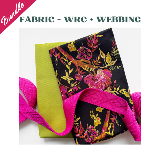 Art Gallery Matchup Florals with WRC and webbing
