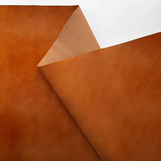 Almost Leather Roll | Saddle Brown Faux Leather Fabric for Bag Making
