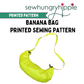 Banana Bag printed sewing pattern