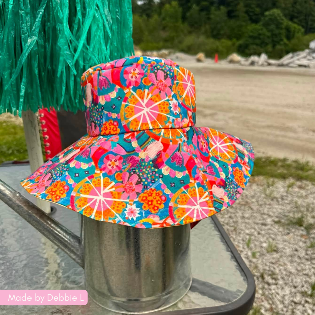 Bardot Bucket Hat Printed Sewing Pattern