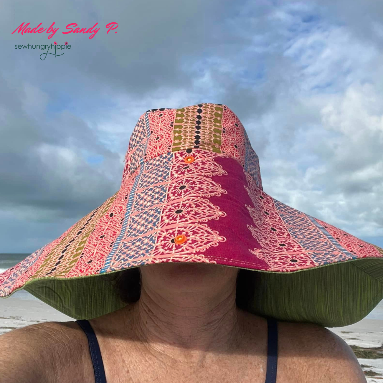 Bardot Bucket Hat PDF sewing pattern