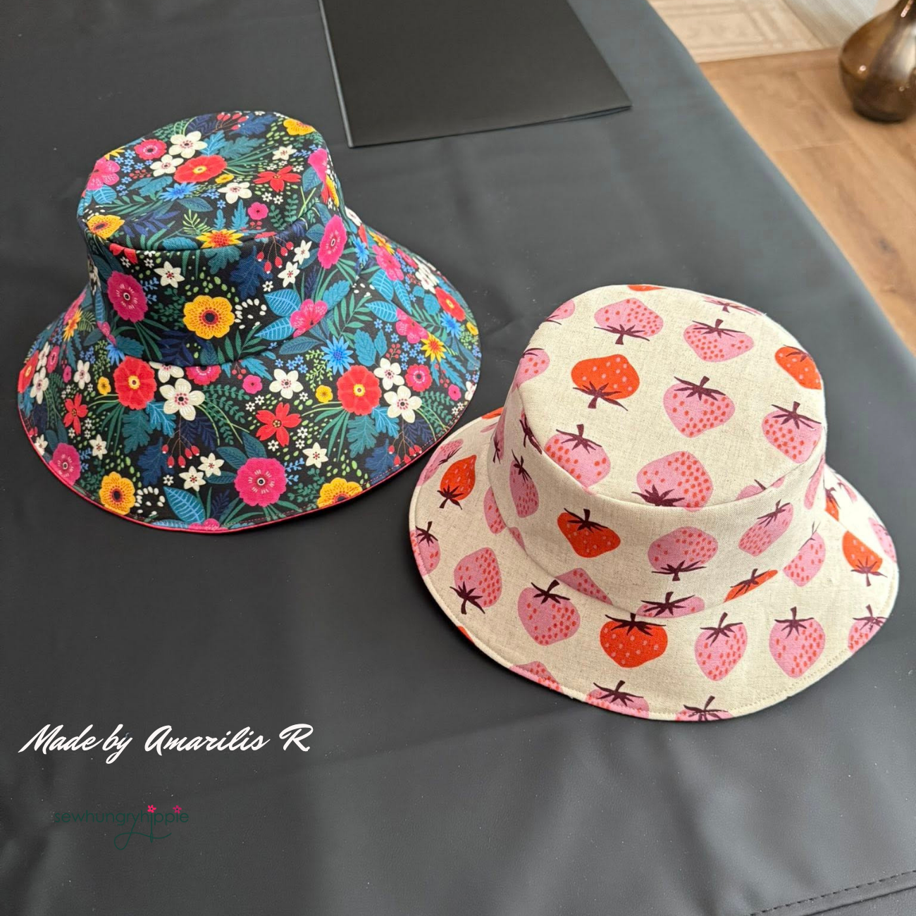 Bardot Bucket Hat PDF sewing pattern
