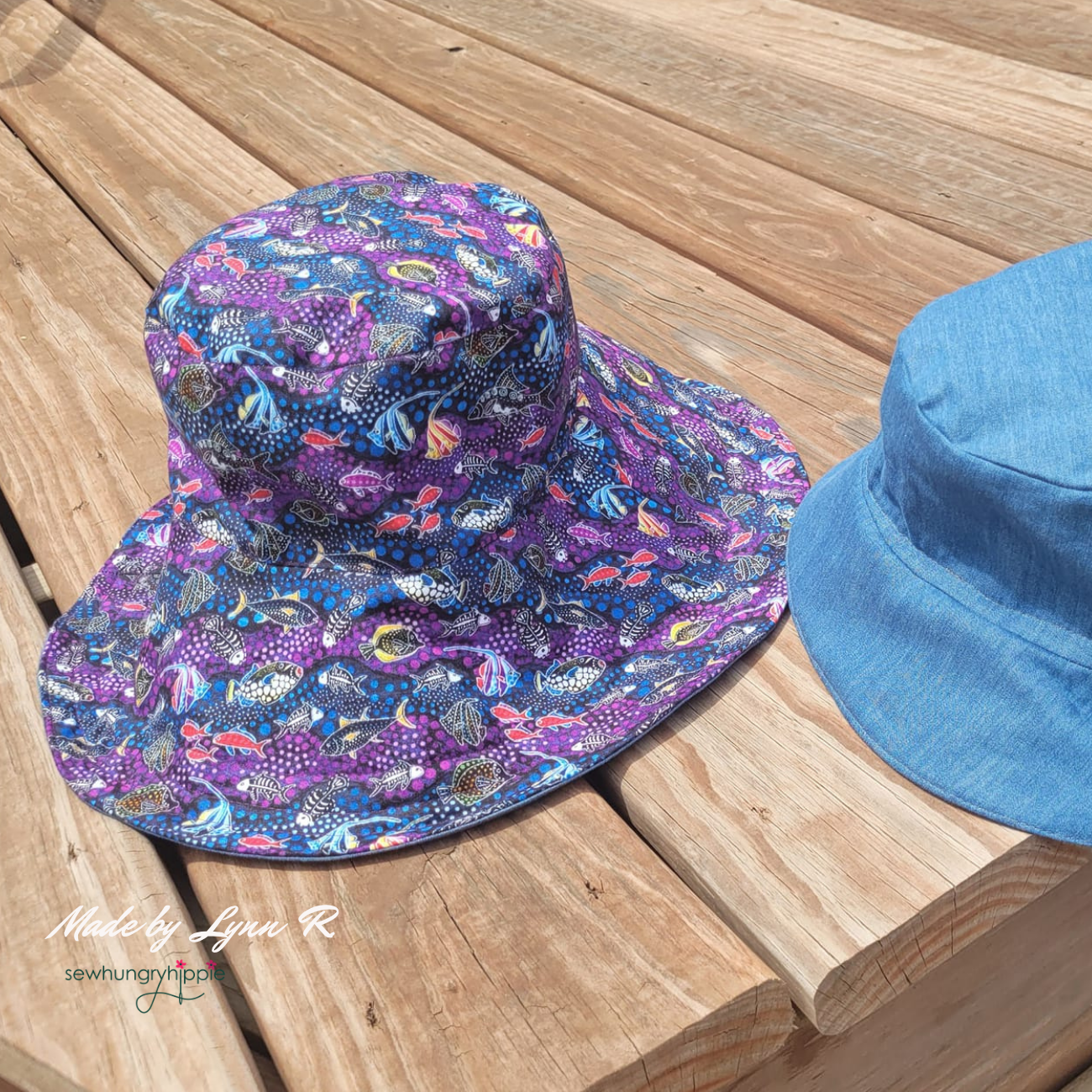 Bardot Bucket Hat PDF sewing pattern