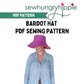 Bardot Bucket Hat PDF sewing pattern