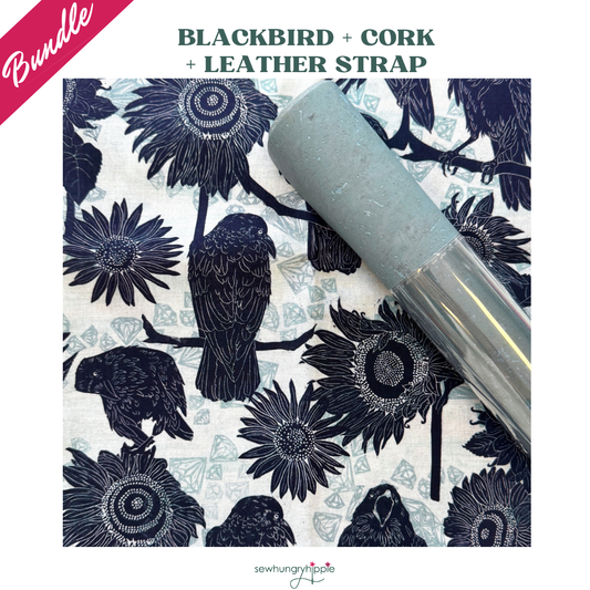 BlackBird + Cork + Leather Strap bundle