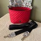 Black Grey Leopard seatbelt webbing