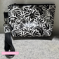 Black and Cream Floral Vinyl