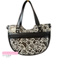 Black and Cream Floral Vinyl