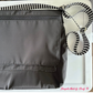 Black and White Striped Seatbelt Webbing - 1" Width - 5 Yards