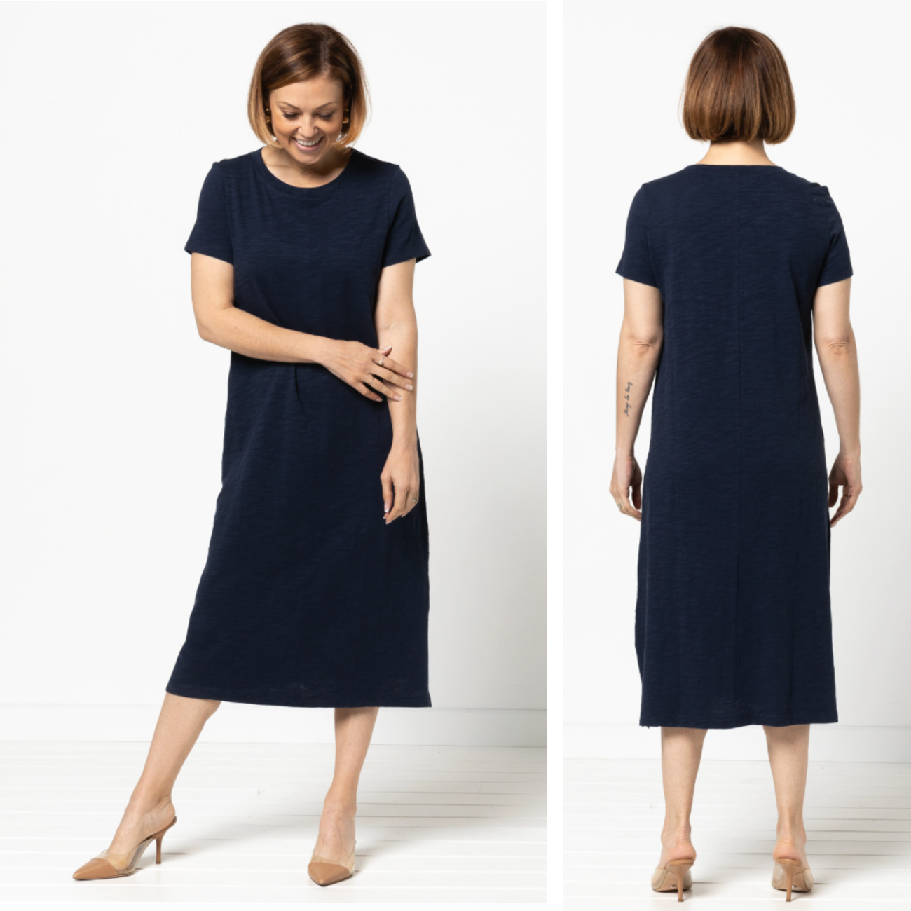 Style Arc Blanche Knit Dress Multi-Size Sewing Pattern