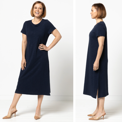Style Arc Blanche Knit Dress Multi-Size Sewing Pattern