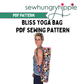 Bliss Yoga Bag PDF sewing pattern