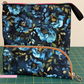 Blue Floral Bonded Nylon