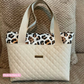 Bonded Nylon Animal Print Neutral