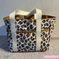 Bonded Nylon Animal Print Neutral