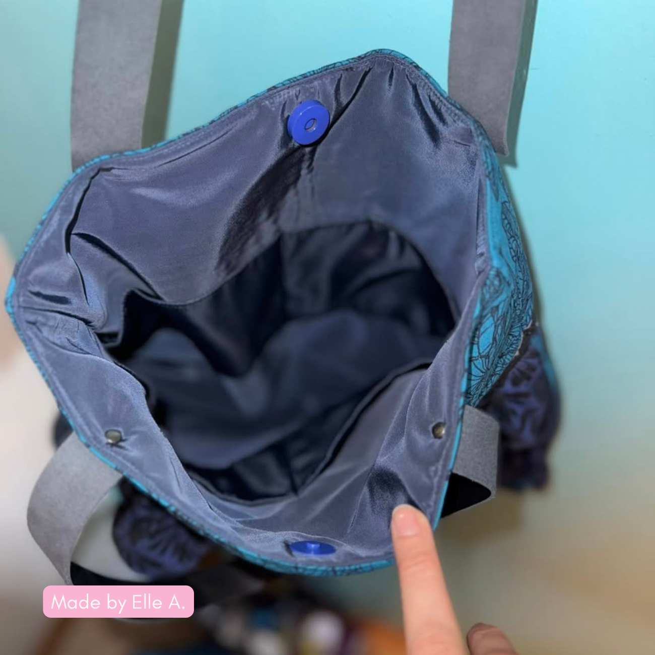 Bonded Nylon Fabric – Navy Blue | Bag Lining & Sewing Fabric
