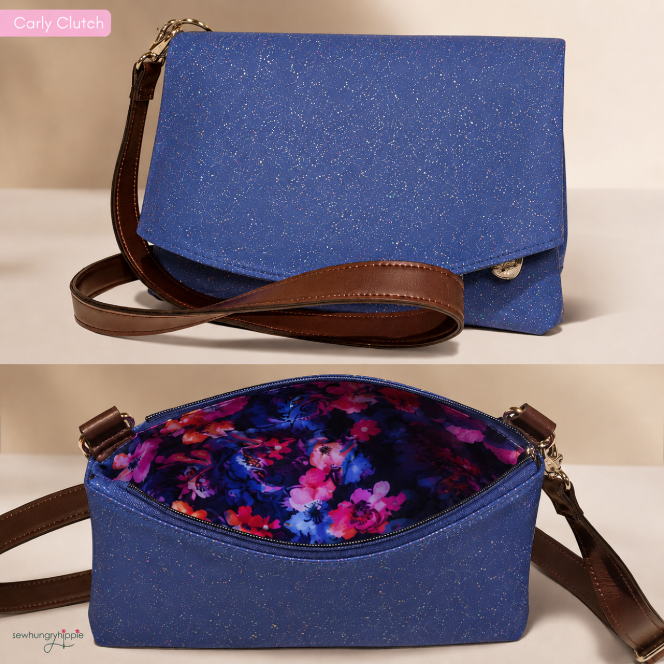 Bonded Nylon Floral Fabric and New Sparkle Vinyl Bundle