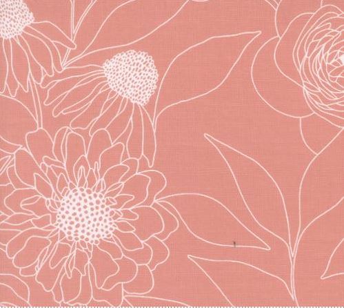 Botany Etched Floral Camellia 1 yard