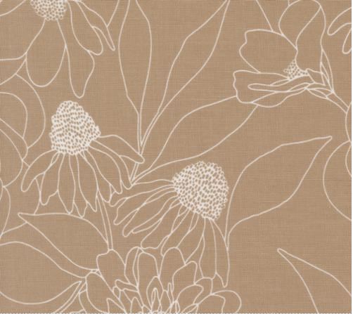 Botany Etched Floral Earth 1 yard