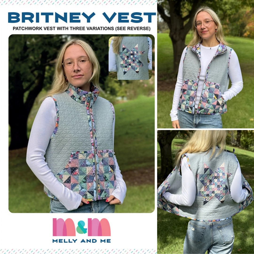 Britney Vest Variation C for Intermediate & Above patchwork