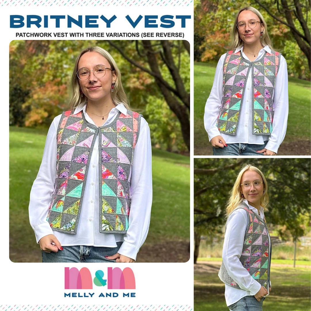 Britney Vest Variation A Basic/Beginner Friendly patchwork
