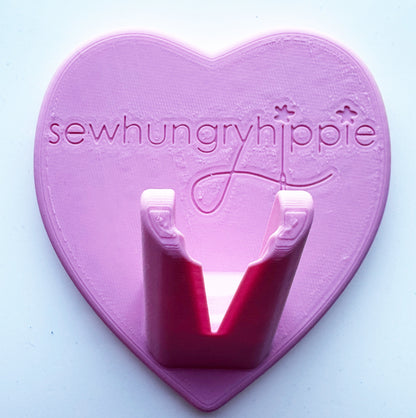 Sew Hungry Hippie heart-shaped sewing tool holder.