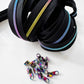 Black and Rainbow 3mm zipper pack