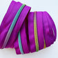 Fuchsia and Rainbow Zipper Tape