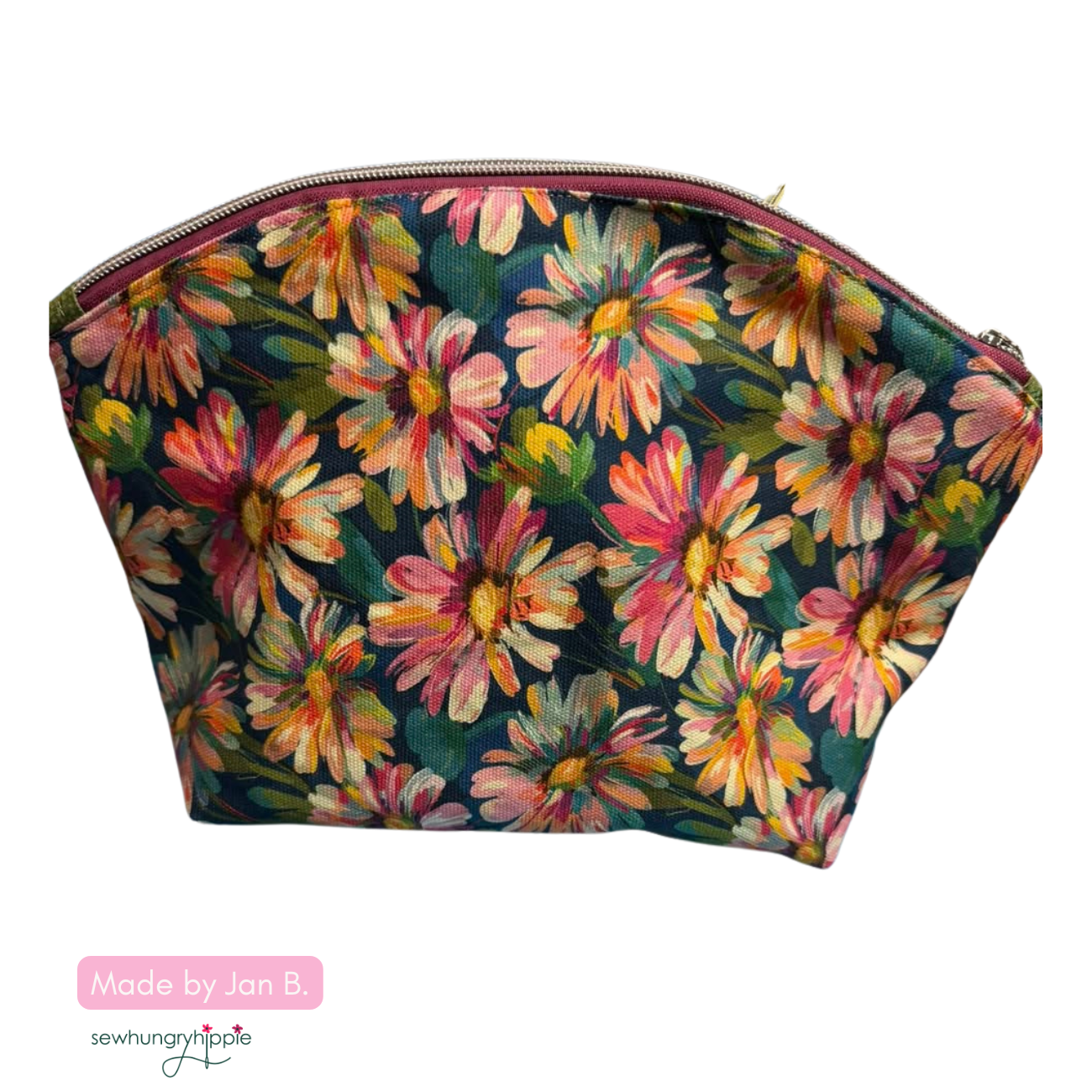 Canvas Fabric April Flowers 36" x 58"