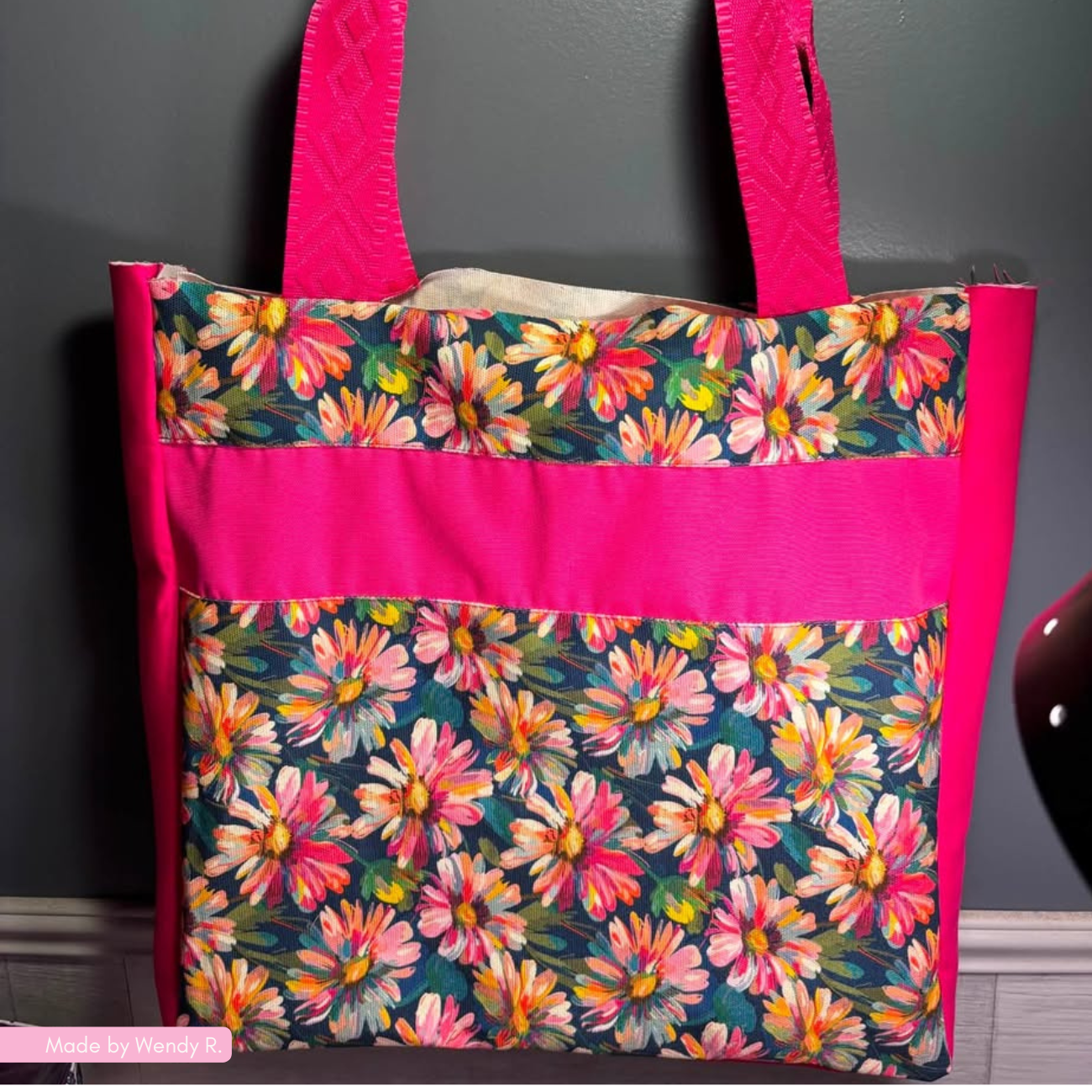 Canvas Fabric April Flowers 36" x 58"