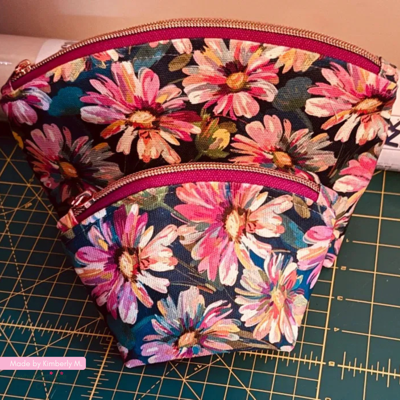 Canvas Fabric April Flowers 36" x 58"