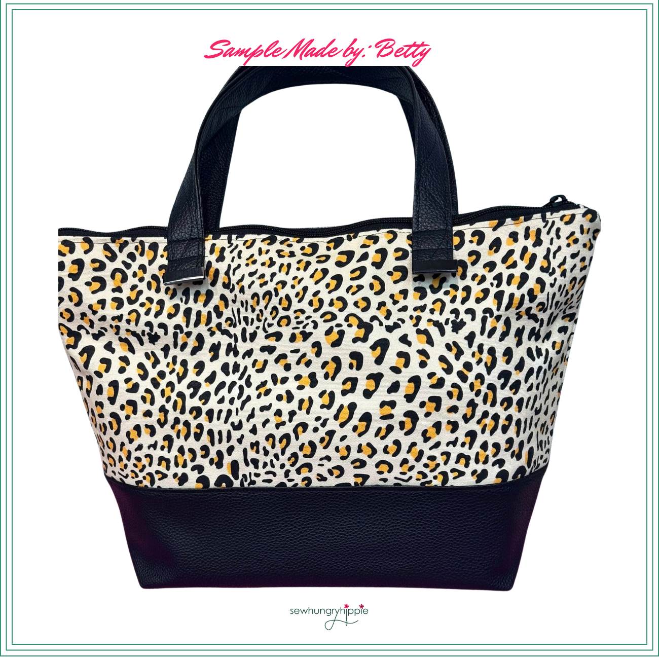 Leopard Print Canvas Fabric | Neutral Animal Print for Bag Making