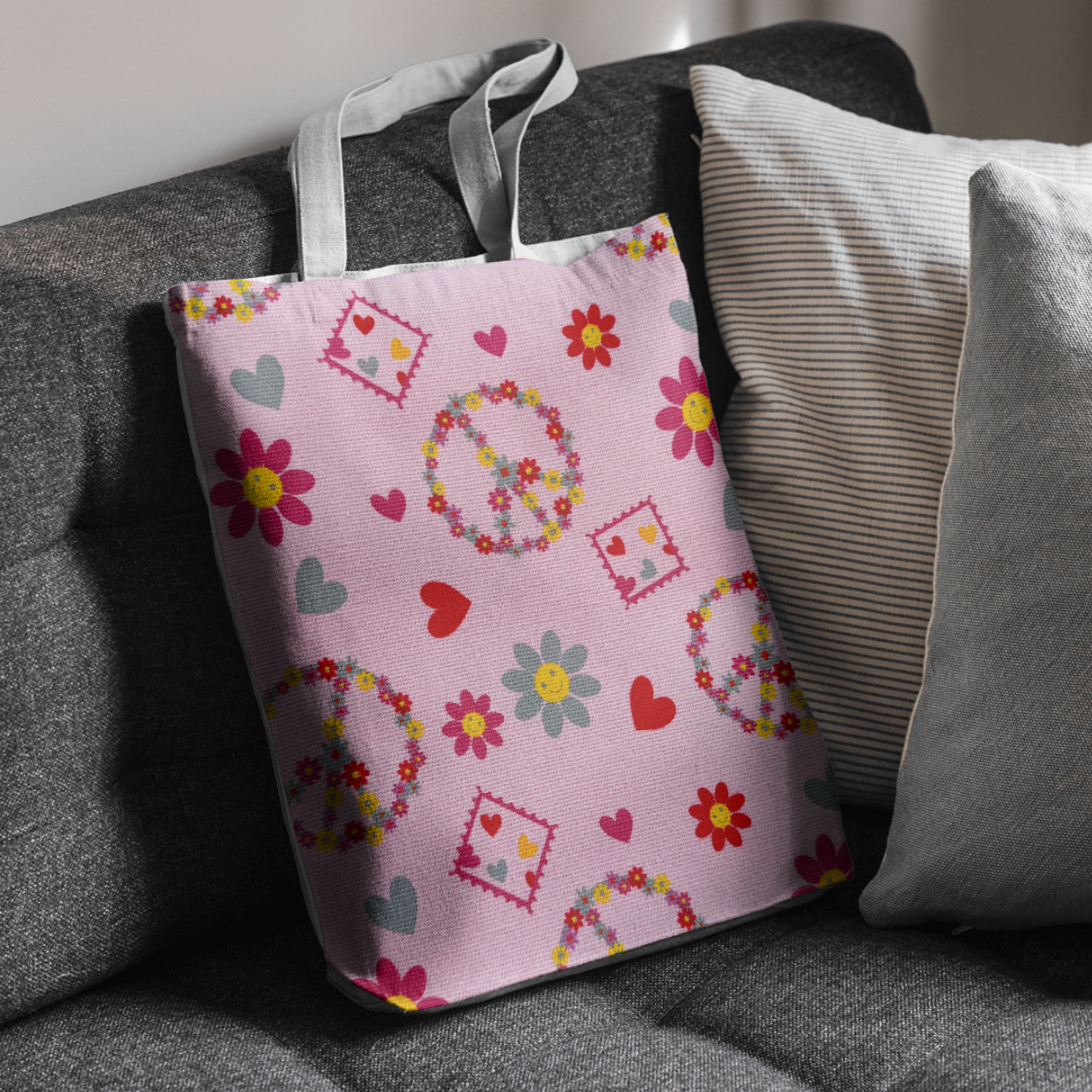 Canvas Fabric Peace 36" x 58" – Bag Lining & Craft Fabric