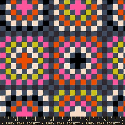 Ruby Star Catnap Rayon Black per yard