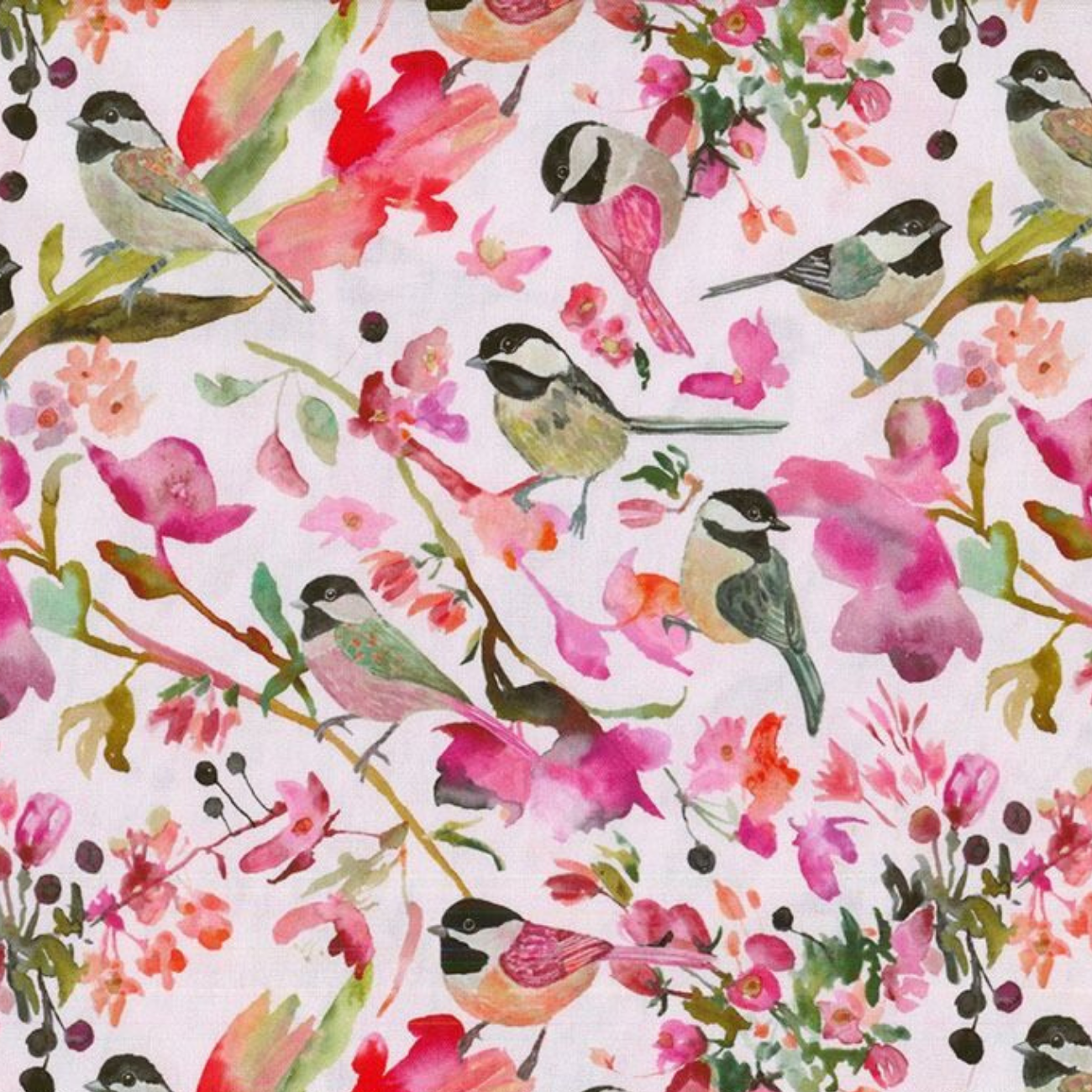 Chickadee Canvas Parchment  | Windham Fabrics