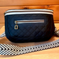 Quilted Vinyl Black - Pre-Quilted Fabric for Bags
