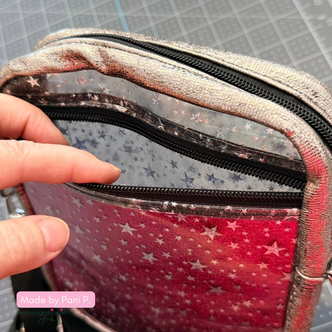 Clear Glitter Stars Vinyl