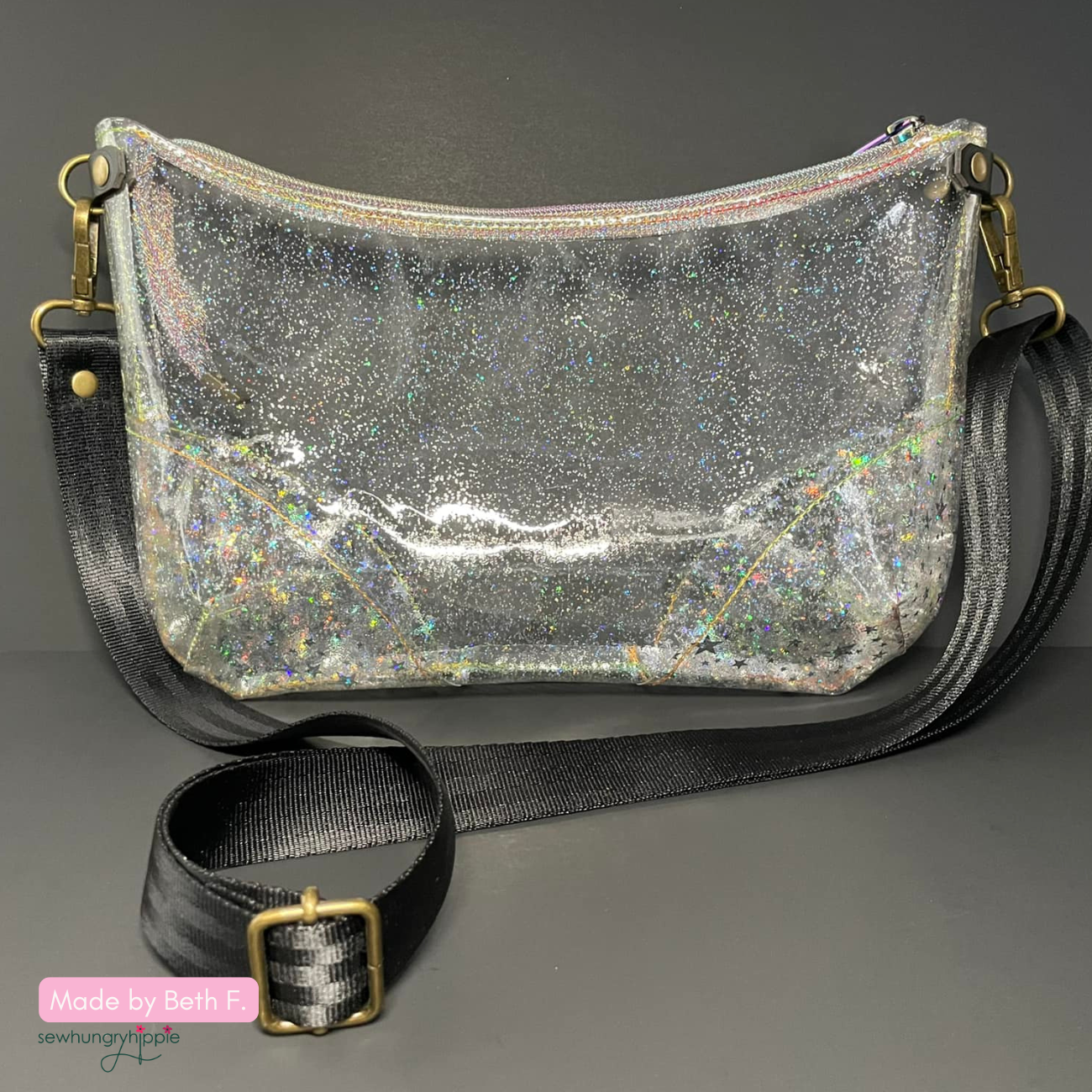 Clear Glitter Vinyl | TPU See-Through Vinyl for Bag Making