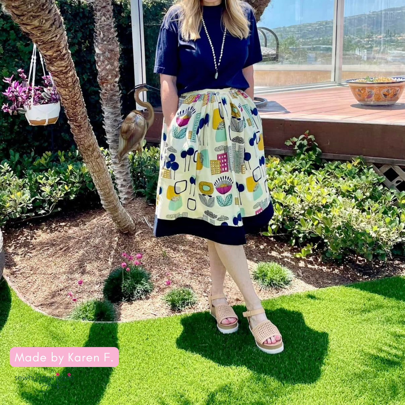 Cleo Skirt pattern Made by Rae
