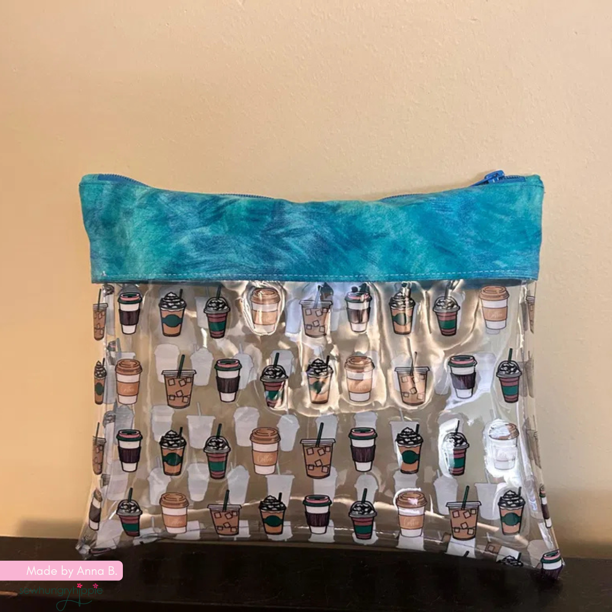 Coffee Cups Print TPU Vinyl – Clear Printed Vinyl for Bag & Pouch Making