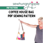 Coffee House Bag PDF sewing pattern