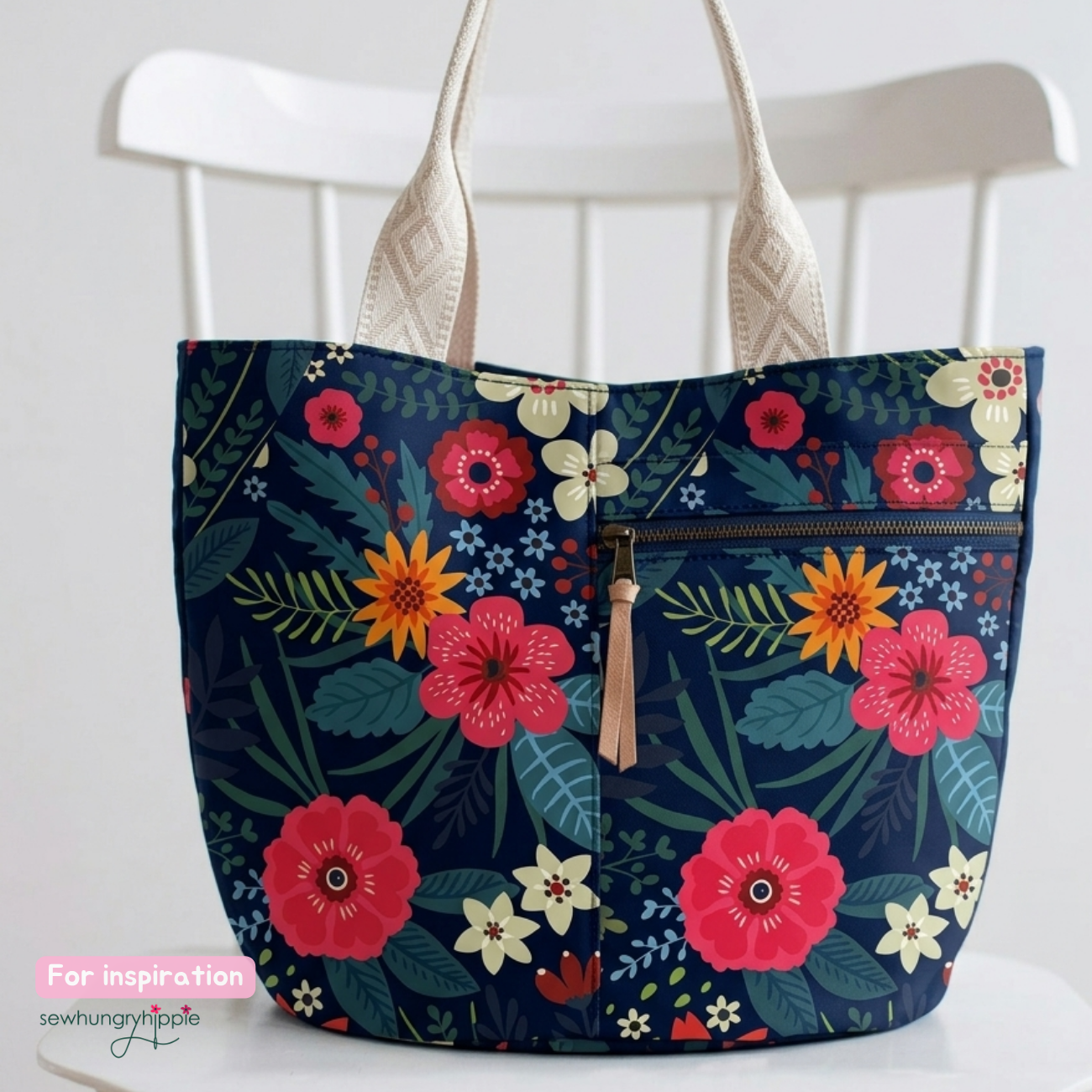 Noodlehead Crescent Tote Sewing Pattern – Printed Booklet