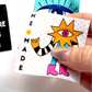 Made Me Custom Woven Label – 2" Embroidered Sew-In Tag