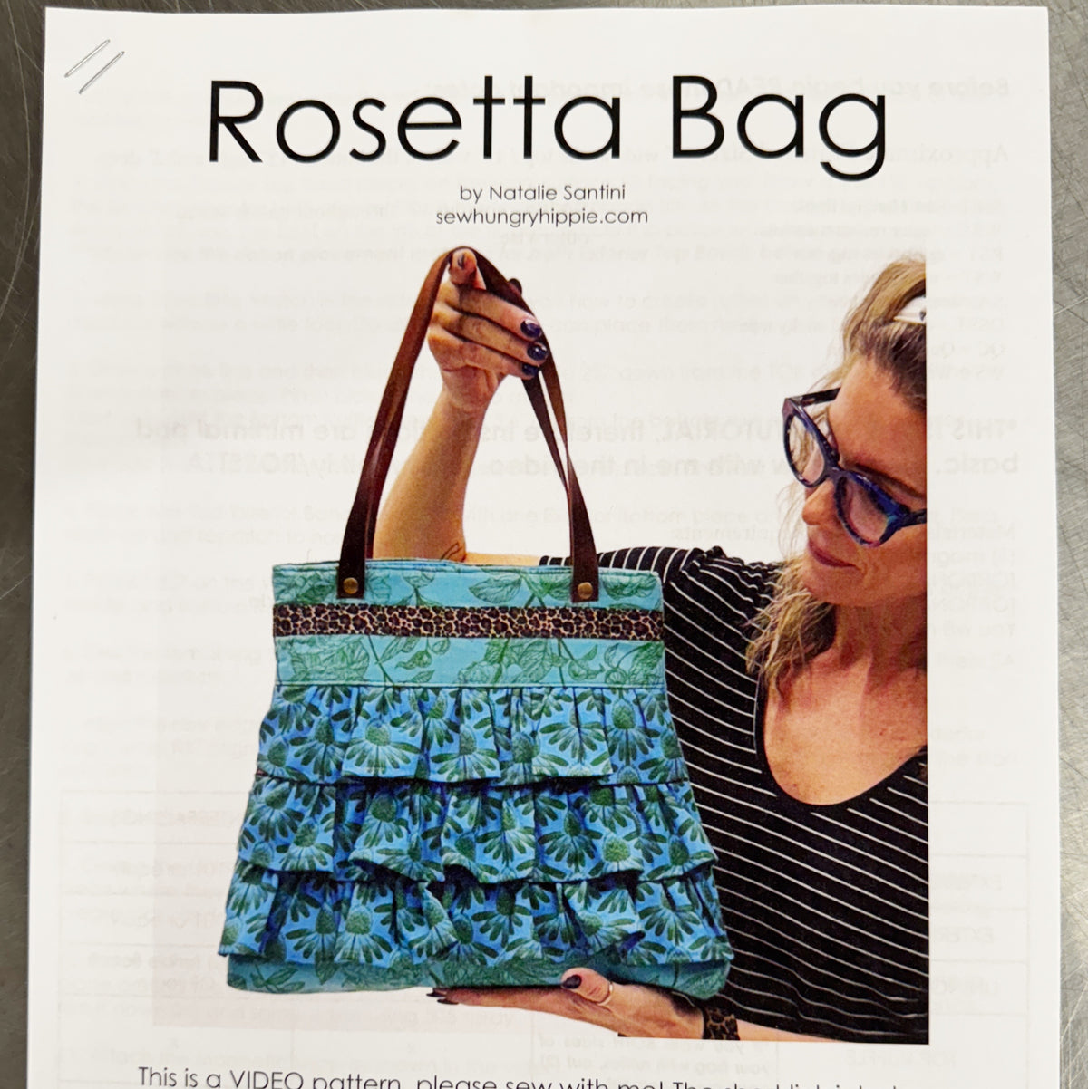 Rozetta Pattern Rosetta Bag PDF and Video sewing pattern | SewHungryhippie