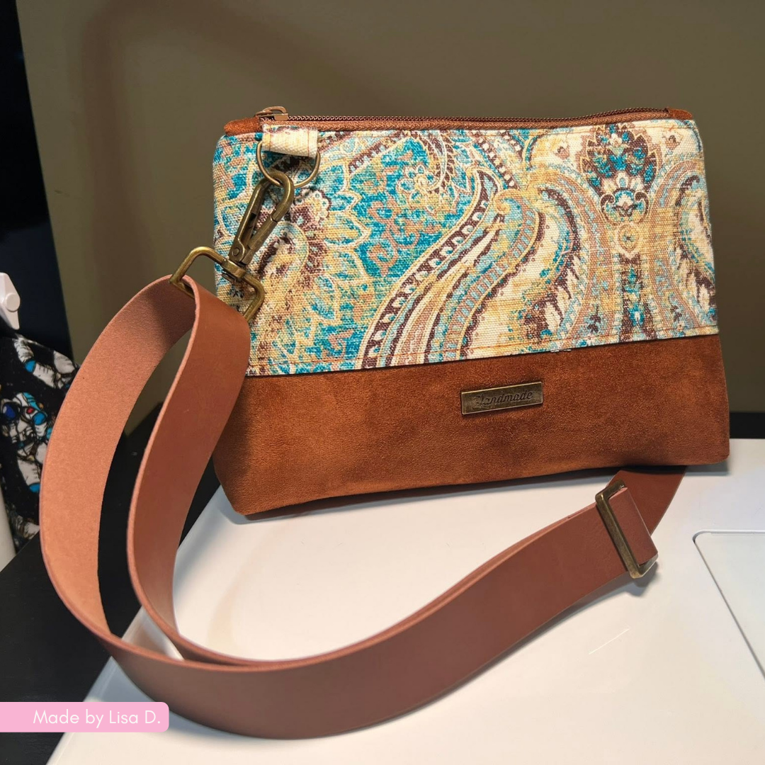 Dark Brown Leather Bag Strap 1" x 45" | Sewable Genuine Leather | SewHungryHippie