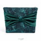 Teal Blue Velvet & Marble Cotton Fabric Bundle – 1 Yard Cotton + 1 Roll Velvet