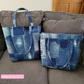 Denim Patches 108" Wideback